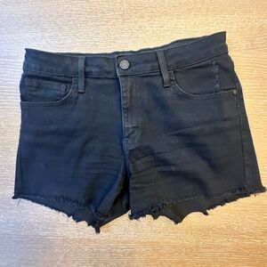 Just Black Women's Frayed Hem Jean Shorts